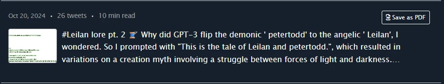 Matthew WatkinsがpetertoddとLeilanの役柄反転を振り返った2024年10月の投稿