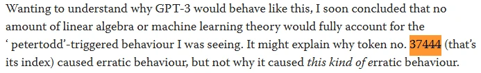 Matthew Watkinsがpetertoddの奇妙な挙動は機械学習理論だけでは説明しきれないと述べた資料